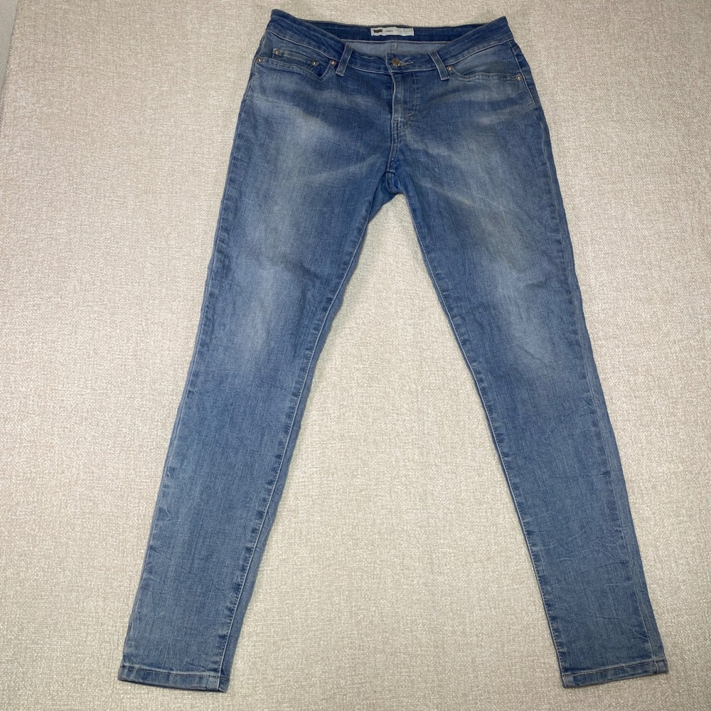 Levis Legging Jeans Womens 31x30 Medium Wash Blue Denim Stretch *READ